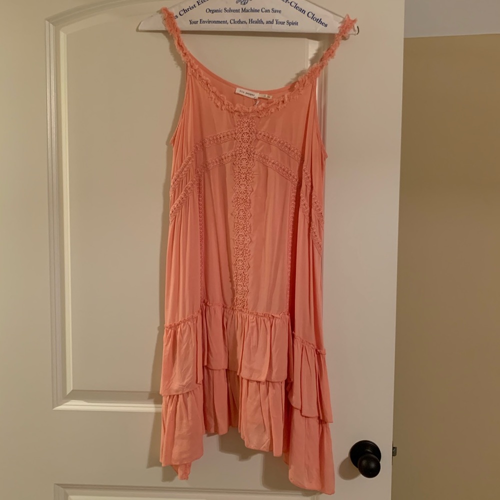 blush slip dress